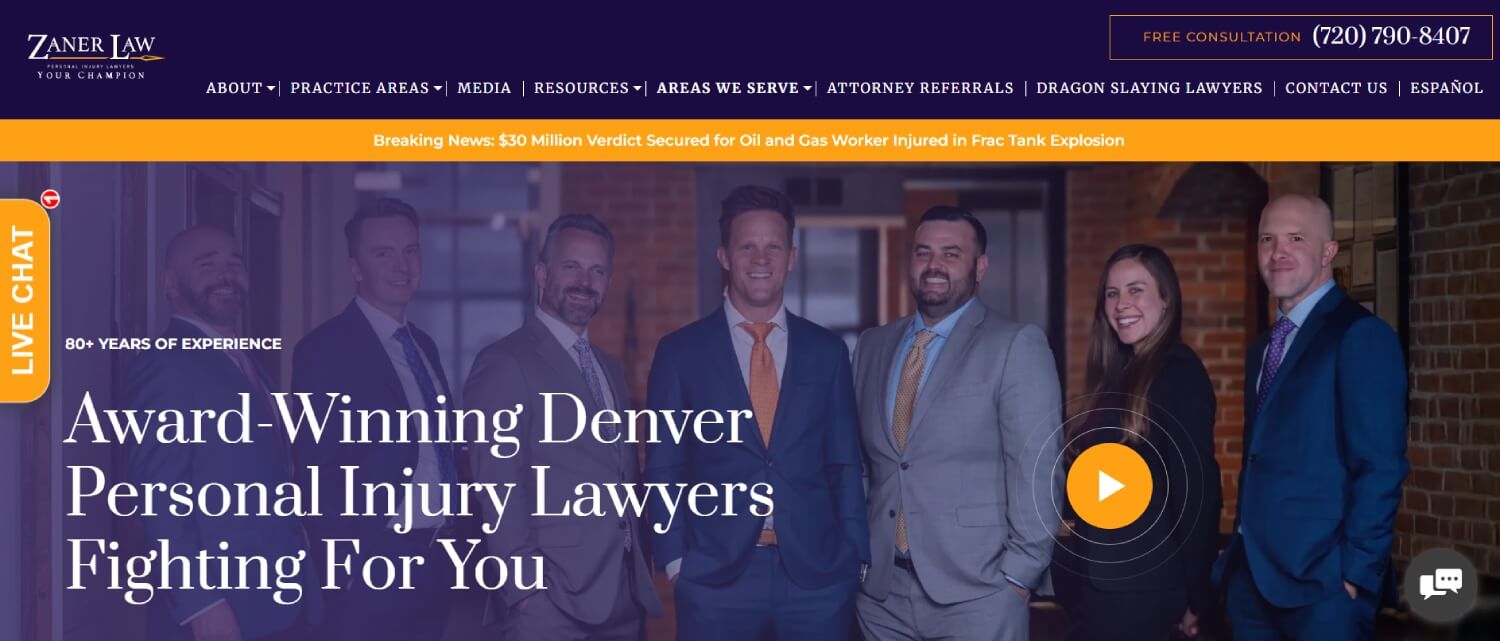 Personal Injury Lawyer Website
